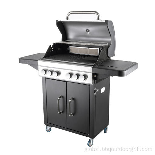 With Infrared Ray Gas Grill Infrared 4 Burner Cart Type Gas Grill Manufactory